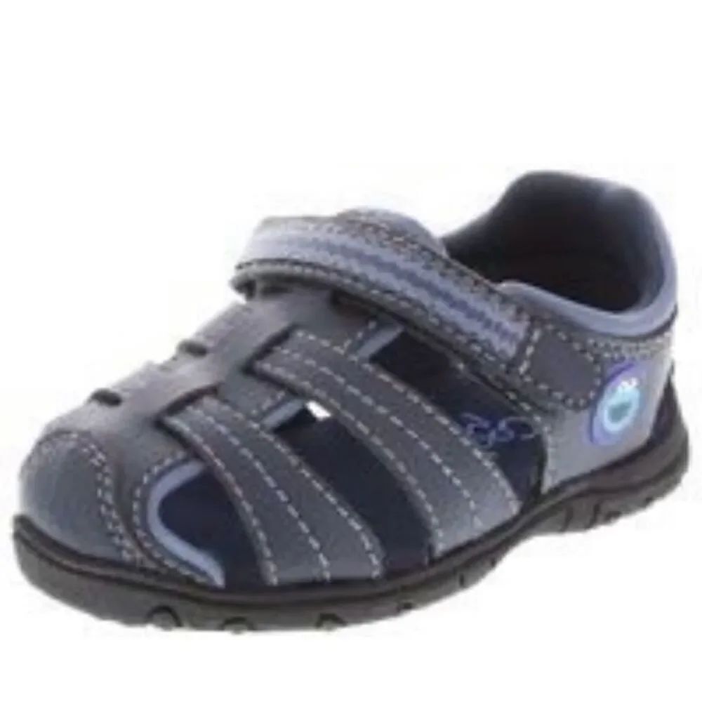 Baby Boys Payless Cookie Monster Sesame Street Navy Blue Sandals - 5W 5 Wide